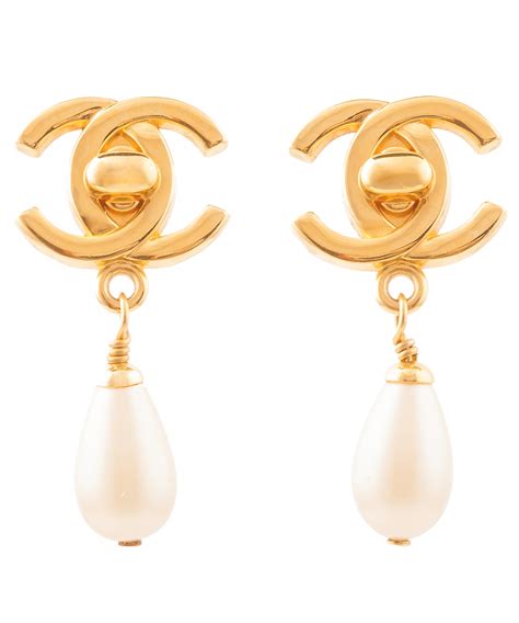 chanel pearl drop earrings 2015